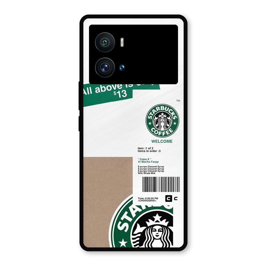 Starbucks Coffee Mocha Metal Back Case for iQOO 9 Pro