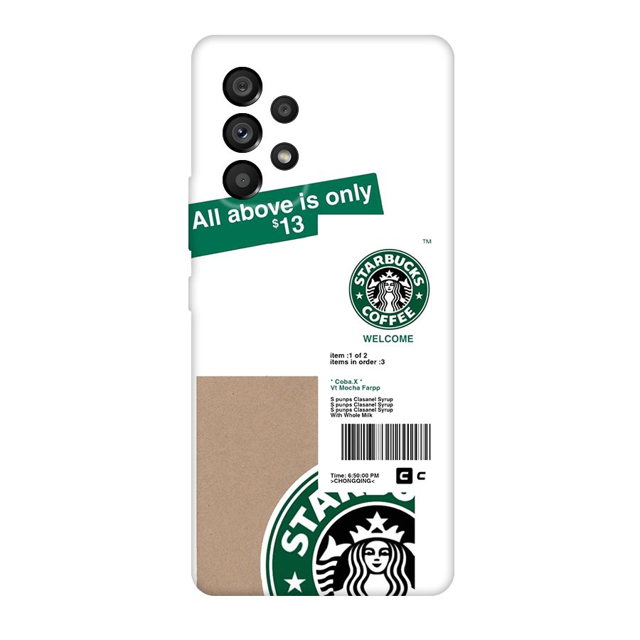 Starbucks Coffee Mocha Original Polycarbonate Back Case for Galaxy A53 5G