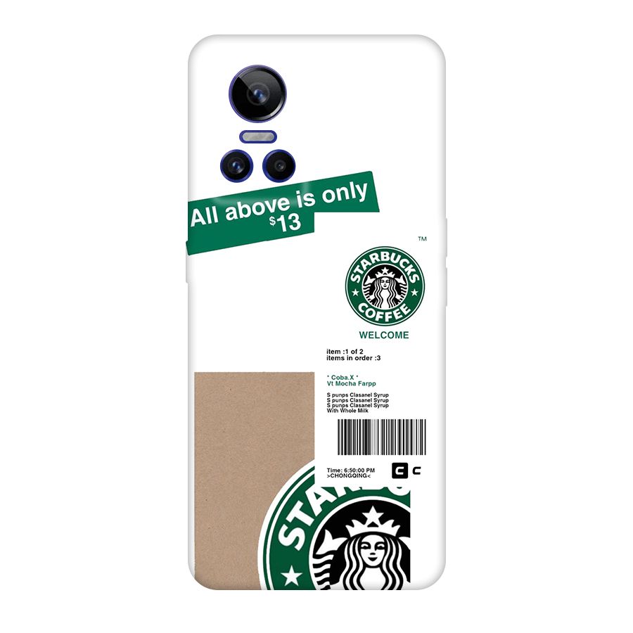 Starbucks Coffee Mocha Original Polycarbonate Back Case for Realme GT Neo 3