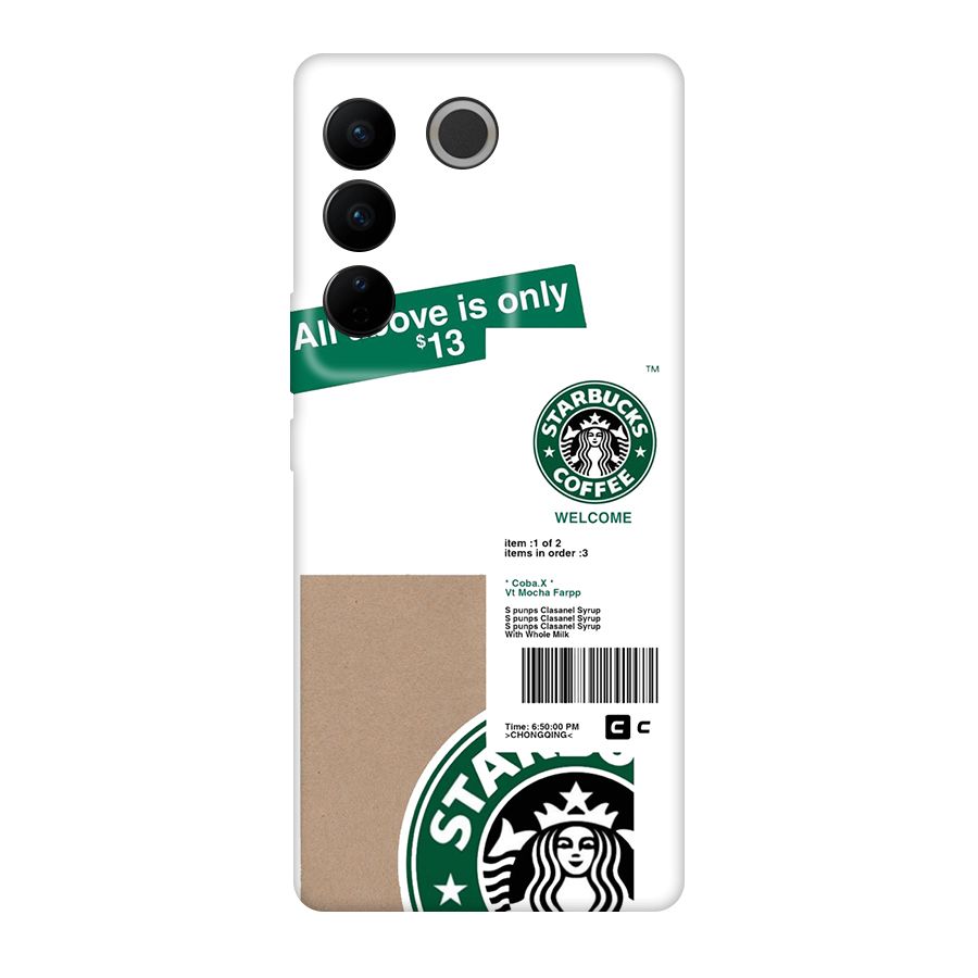 Starbucks Coffee Mocha Original Polycarbonate Back Case for Vivo V27
