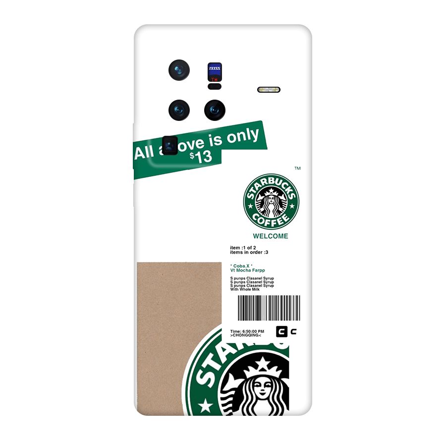 Starbucks Coffee Mocha Original Polycarbonate Back Case for Vivo X80