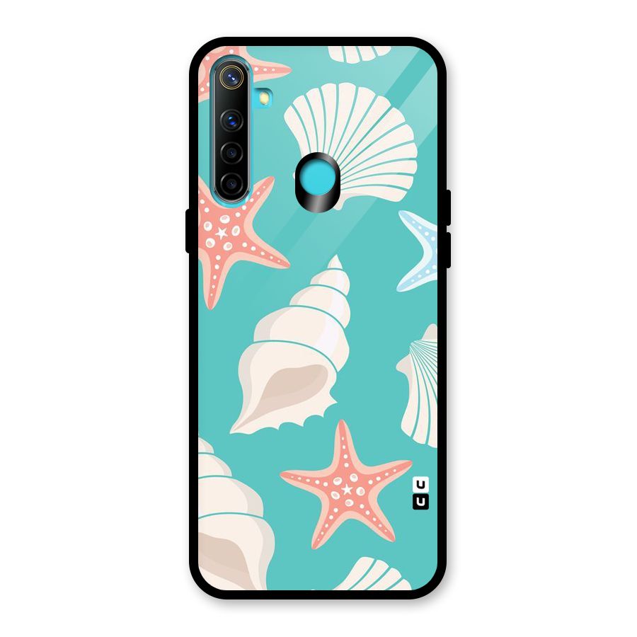 Starfish Sea Shell Glass Back Case for Realme 5i