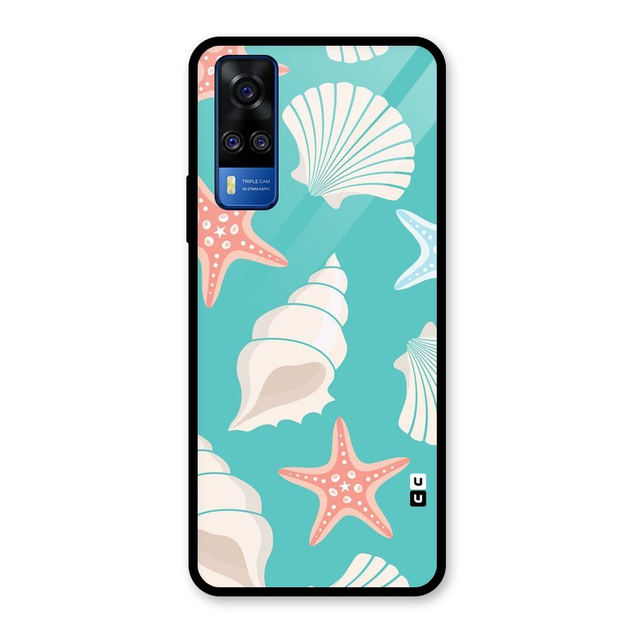 Starfish Sea Shell Glass Back Case for Vivo Y31