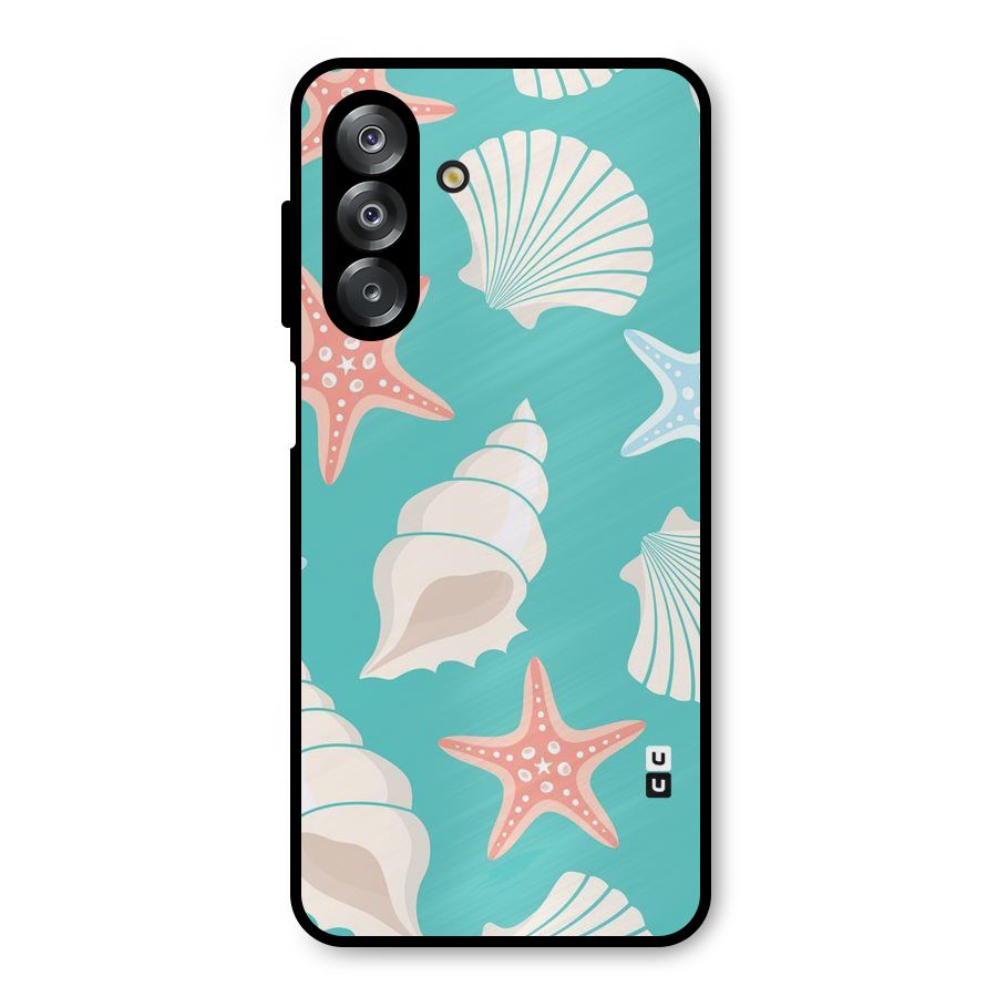 Starfish Sea Shell Metal Back Case for Galaxy A26