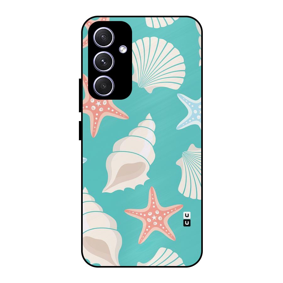 Starfish Sea Shell Metal Back Case for Galaxy A54