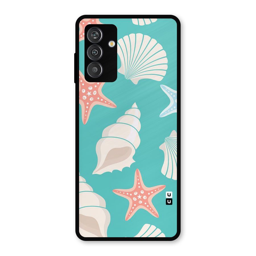 Starfish Sea Shell Metal Back Case for Galaxy F13