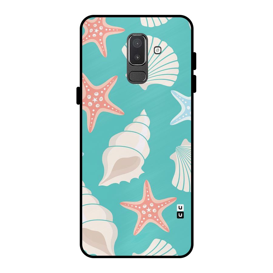 Starfish Sea Shell Metal Back Case for Galaxy On8 (2018)