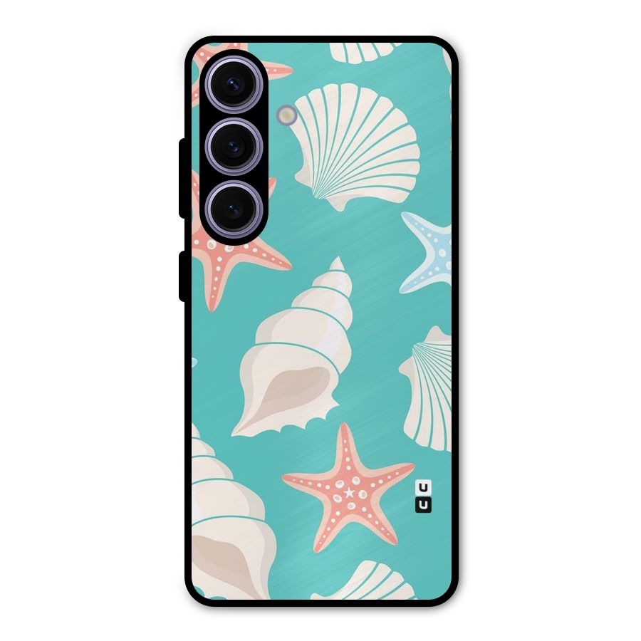 Starfish Sea Shell Metal Back Case for Galaxy S24