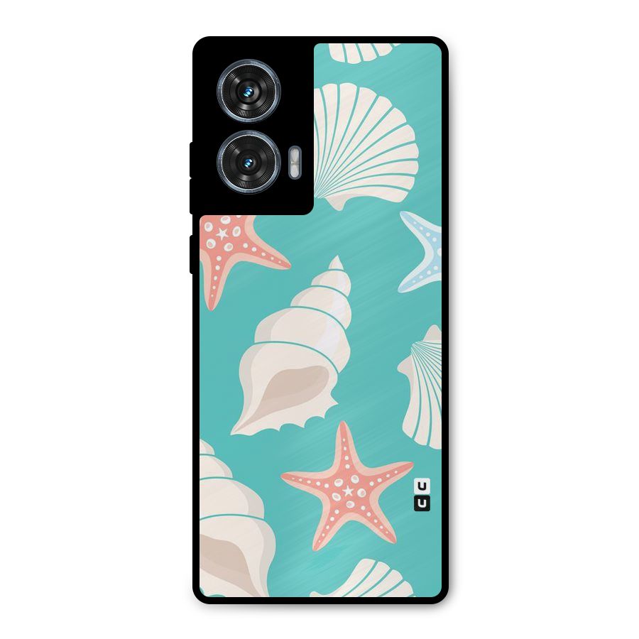 Starfish Sea Shell Metal Back Case for Motorola Edge 50 Fusion