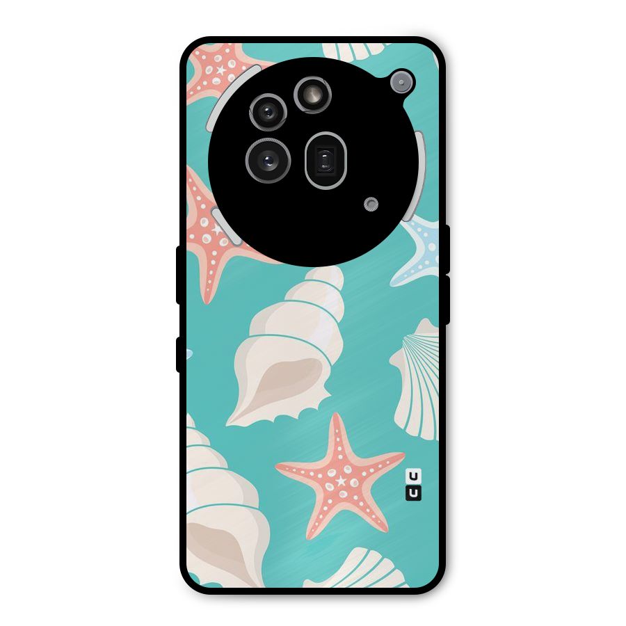 Starfish Sea Shell Metal Back Case for Nothing Phone 3a Pro