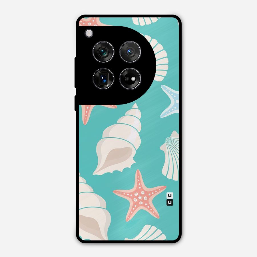 Starfish Sea Shell Metal Back Case for OnePlus 12