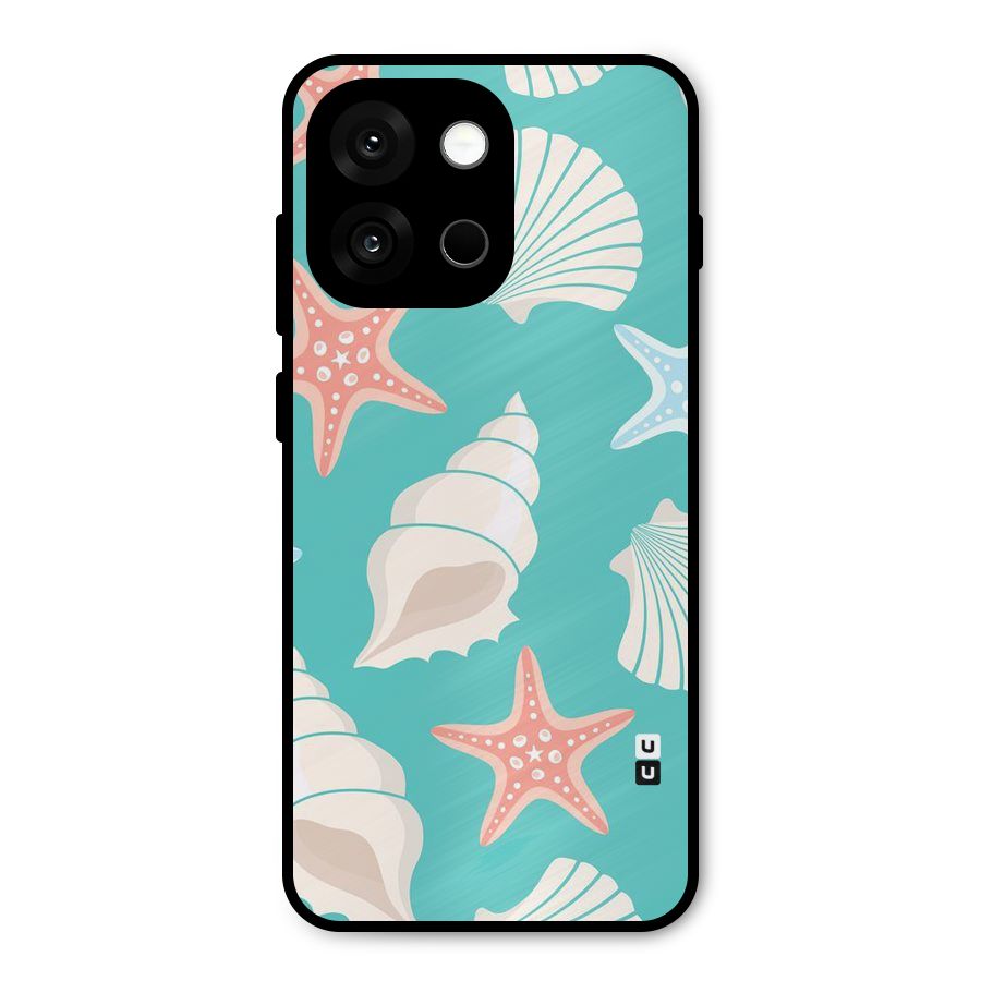 Starfish Sea Shell Metal Back Case for OnePlus 13s
