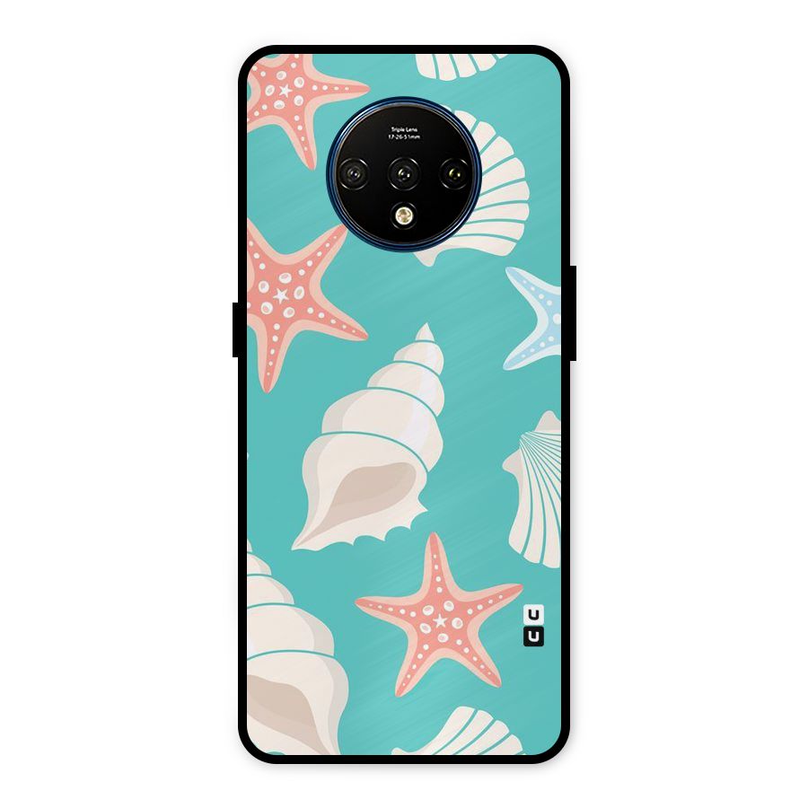 Starfish Sea Shell Metal Back Case for OnePlus 7T