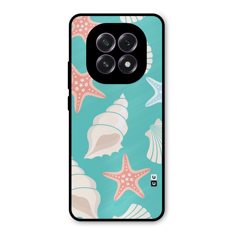 Starfish Sea Shell Metal Back Case for Oppo F29