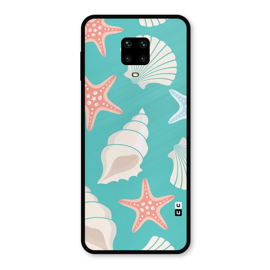 Starfish Sea Shell Metal Back Case for Poco M2