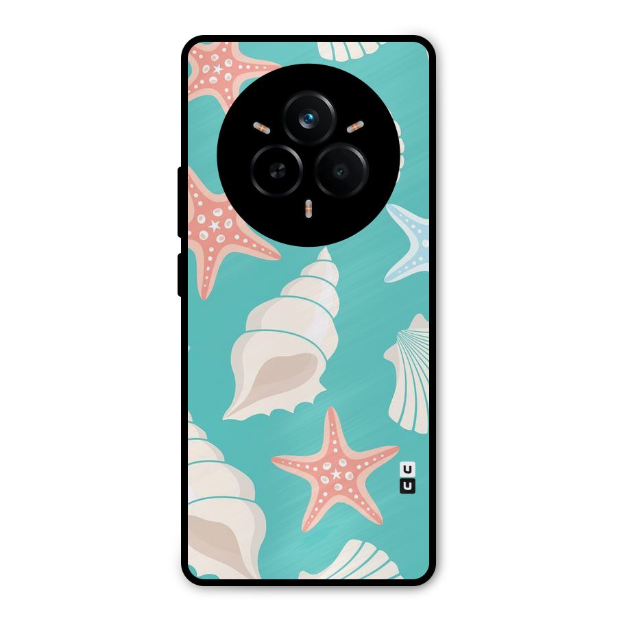 Starfish Sea Shell Metal Back Case for Realme 14 Pro