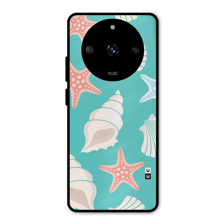 Starfish Sea Shell Metal Back Case for Realme Narzo 60 5G