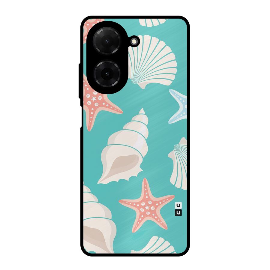 Starfish Sea Shell Metal Back Case for Redmi A5 4G