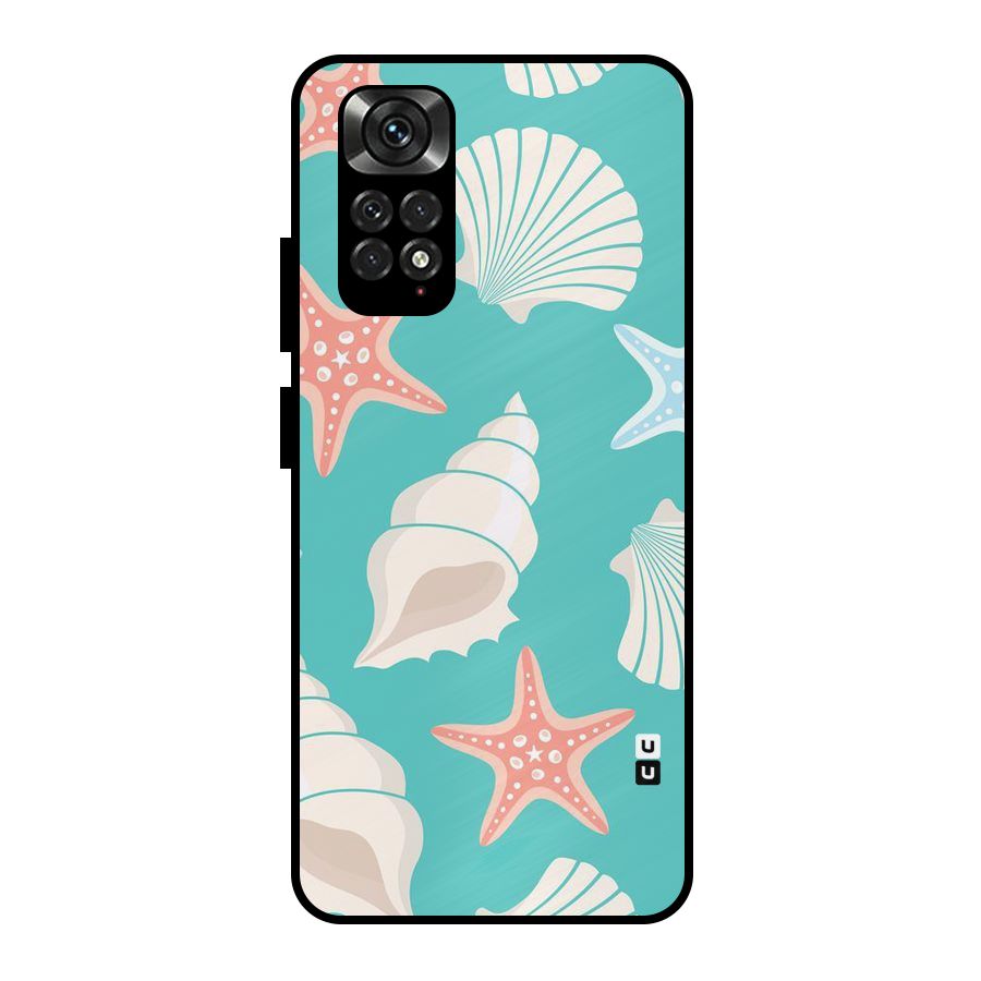 Starfish Sea Shell Metal Back Case for Redmi Note 11 Pro Plus 5G