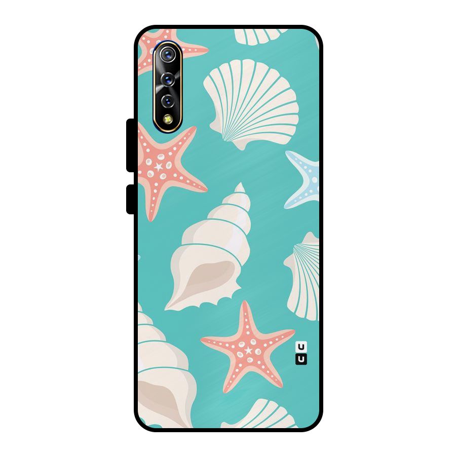 Starfish Sea Shell Metal Back Case for Vivo S1