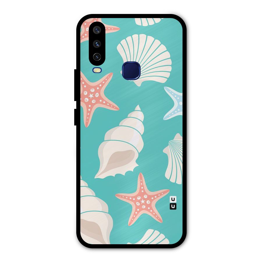 Starfish Sea Shell Metal Back Case for Vivo V17