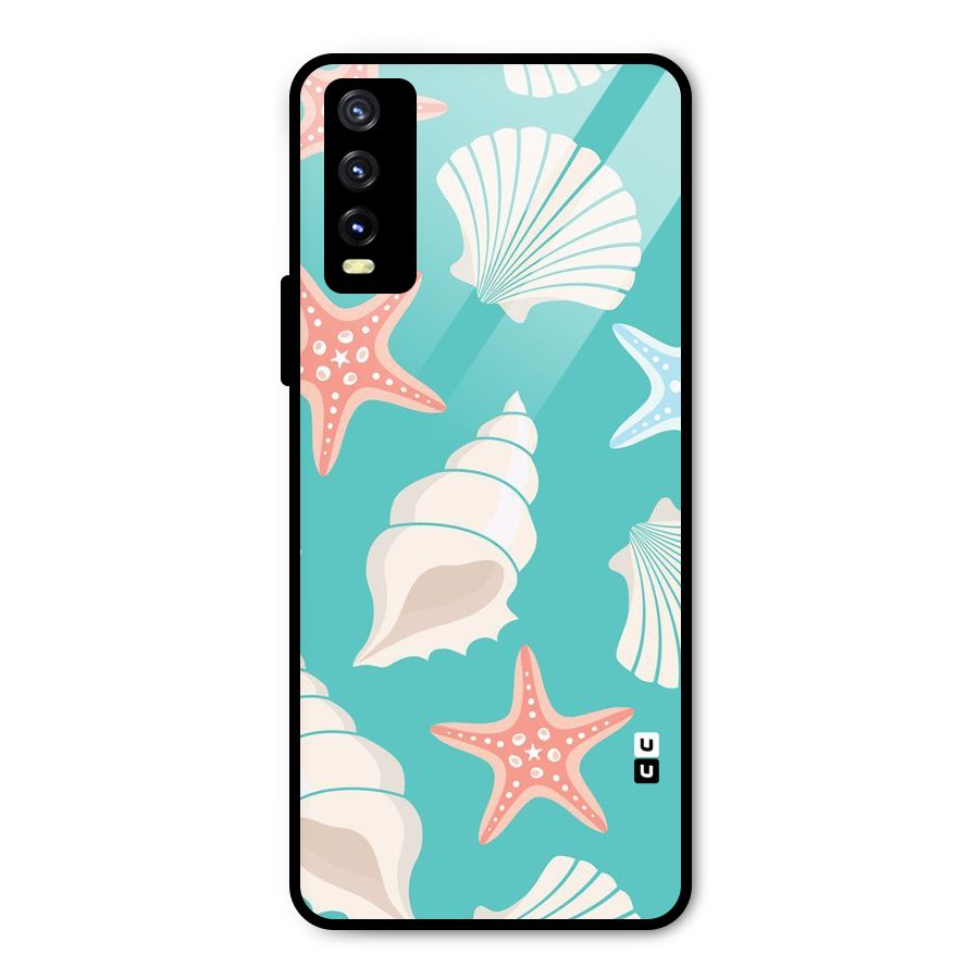 Starfish Sea Shell Metal Back Case for Vivo Y20