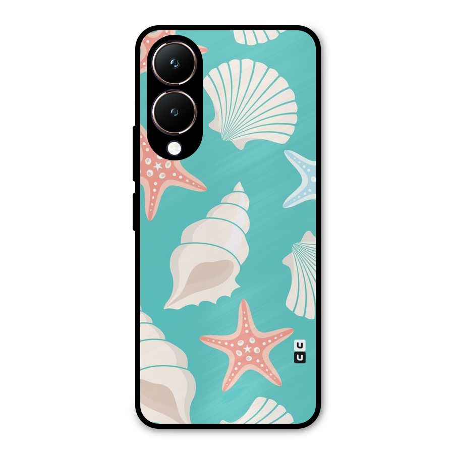 Starfish Sea Shell Metal Back Case for Vivo Y28