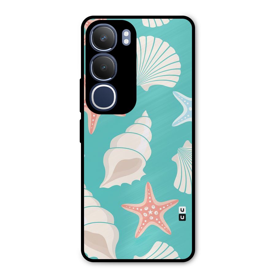 Starfish Sea Shell Metal Back Case for Vivo Y29