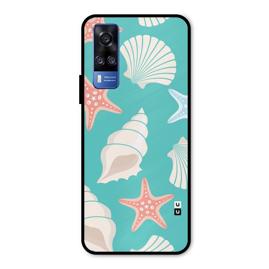 Starfish Sea Shell Metal Back Case for Vivo Y31