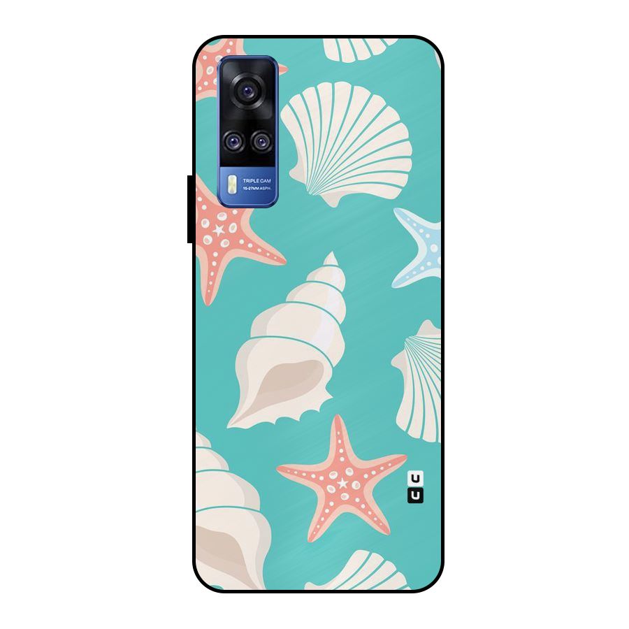 Starfish Sea Shell Metal Back Case for Vivo Y51