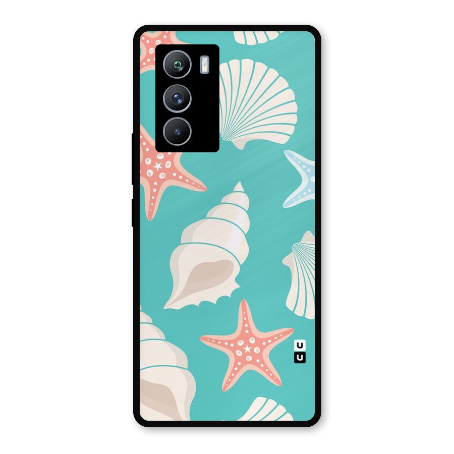 Starfish Sea Shell Metal Back Case for iQOO 9 SE