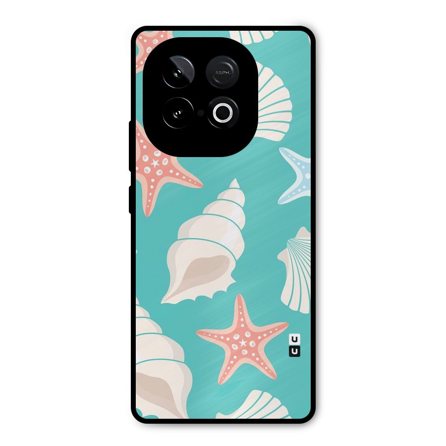 Starfish Sea Shell Metal Back Case for iQOO Neo 10