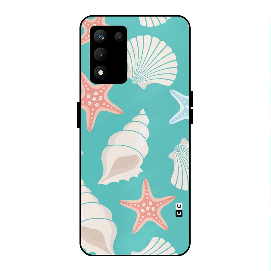 Starfish Sea Shell Metal Back Case for realme 9 5G SE
