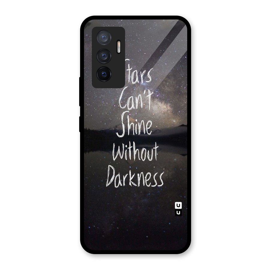 Stars Shine Glass Back Case for Vivo V23e