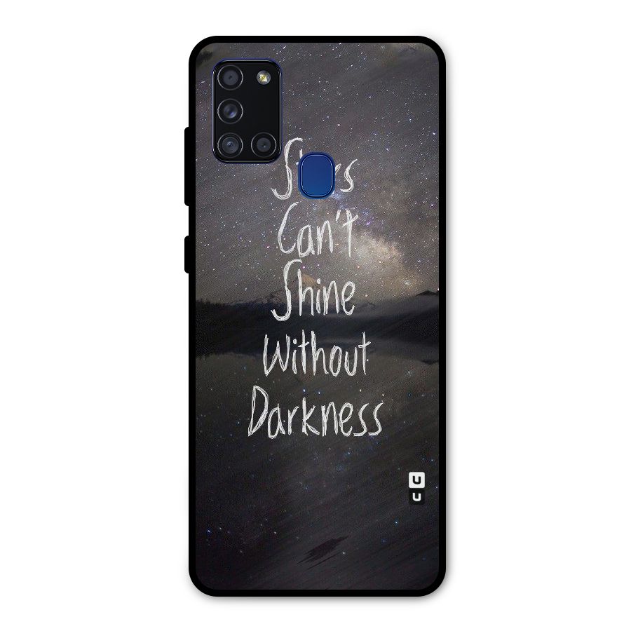 Stars Shine Metal Back Case for Galaxy A21s