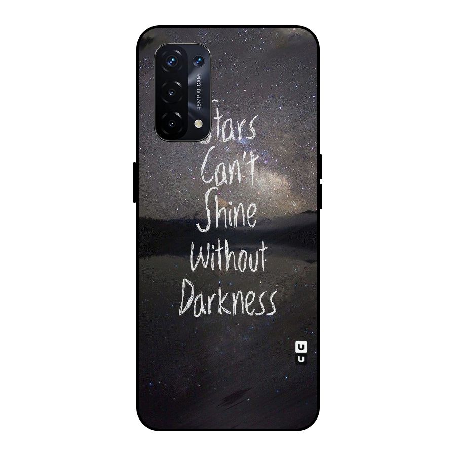 Stars Shine Metal Back Case for Oppo A74 5G