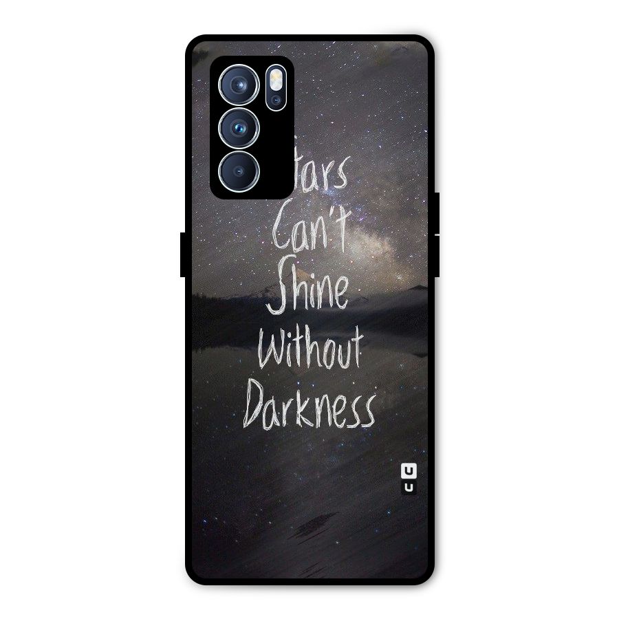 Stars Shine Metal Back Case for Oppo Reno6 Pro 5G