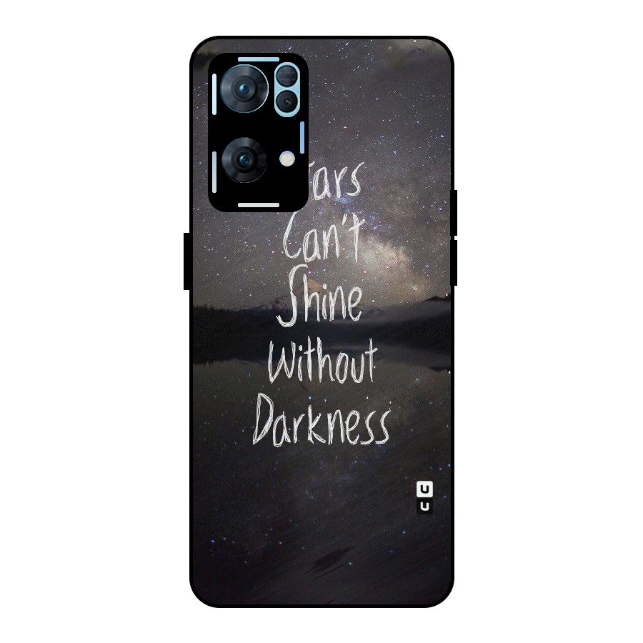 Stars Shine Metal Back Case for Oppo Reno7 Pro 5G