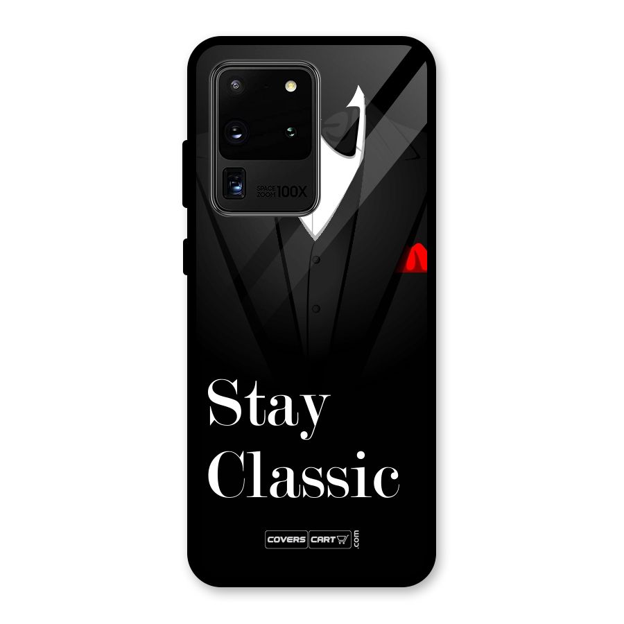 Stay Classic Glass Back Case for Galaxy S20 Ultra
