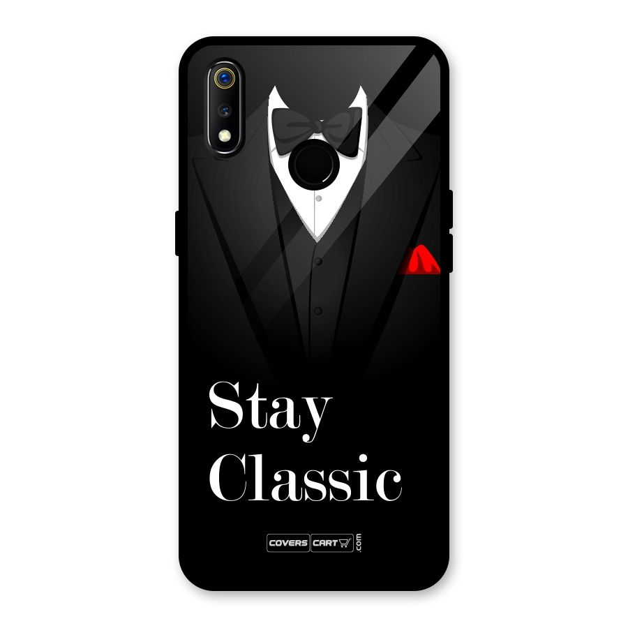 Stay Classic Glass Back Case for Realme 3i