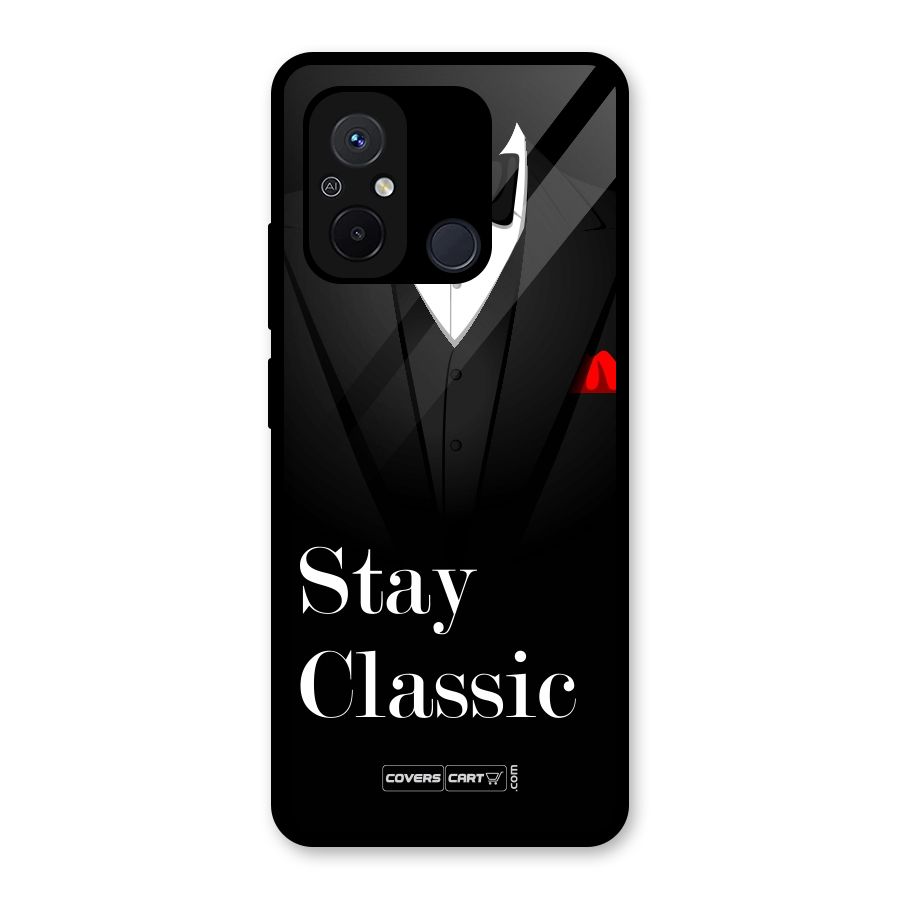 Stay Classic Glass Back Case for Redmi 12C
