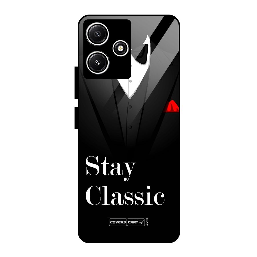 Stay Classic Glass Back Case for Redmi 12 5G