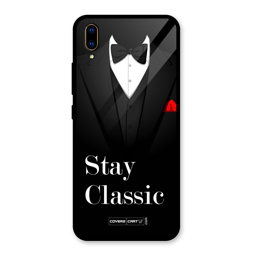 Stay Classic Glass Back Case for Vivo V11 Pro