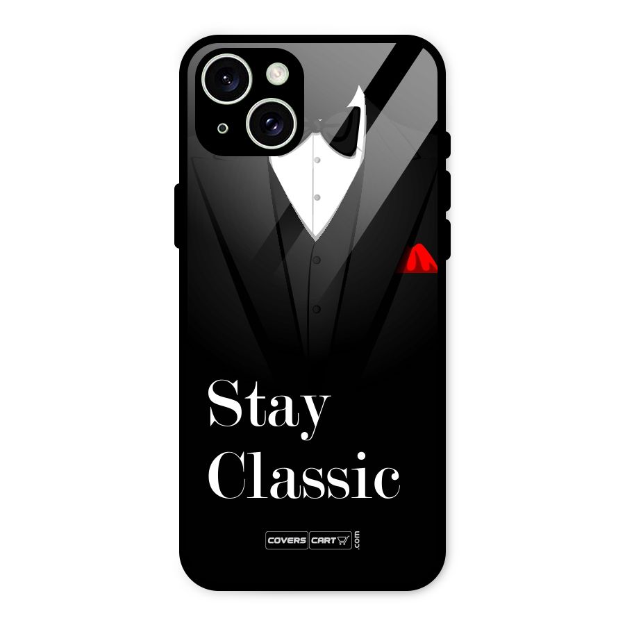 Stay Classic Glass Back Case for iPhone 15 Plus