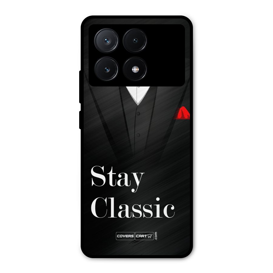 Stay Classic Metal Back Case for Poco X6 Pro