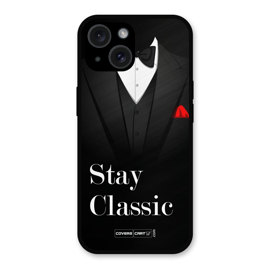 Stay Classic Metal Back Case for iPhone 15