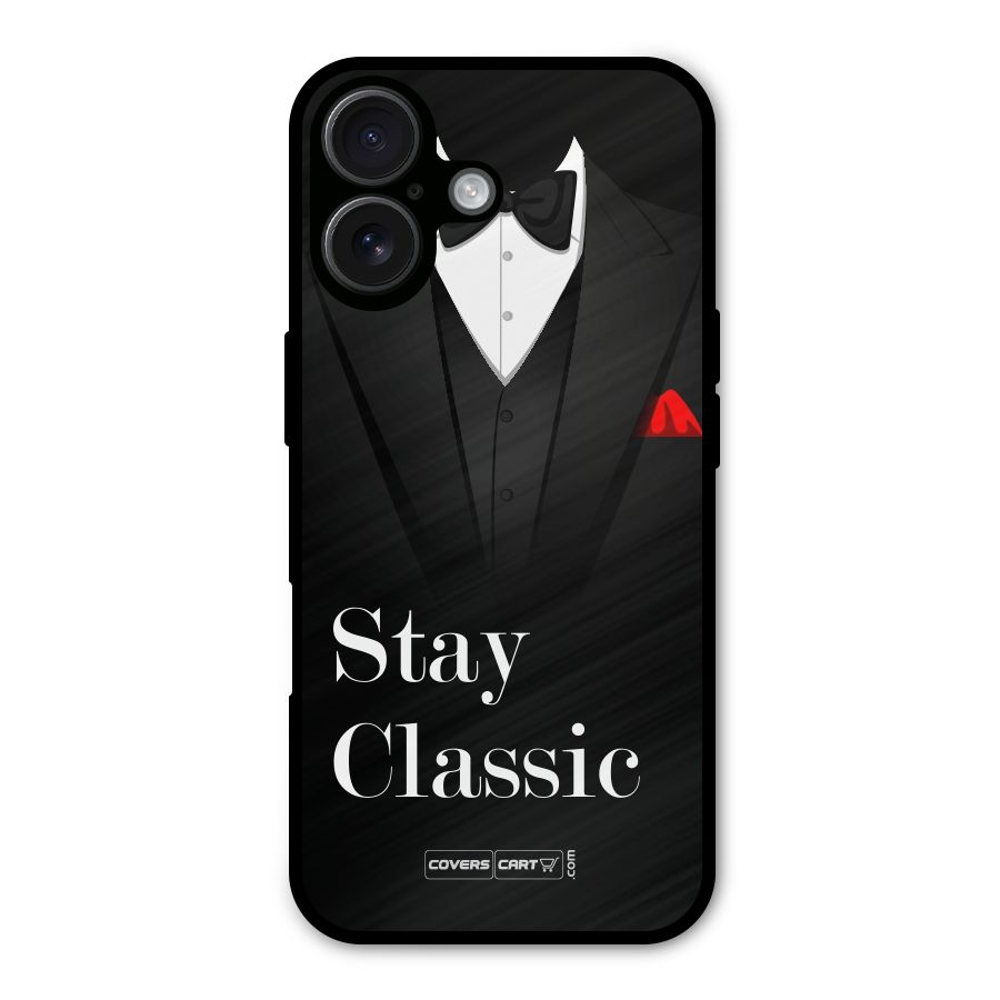 Stay Classic Metal Back Case for iPhone 16