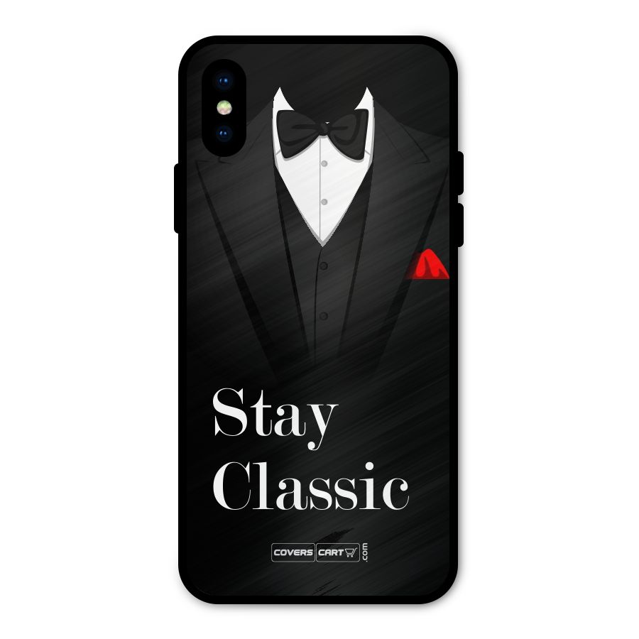 Stay Classic Metal Back Case for iPhone X