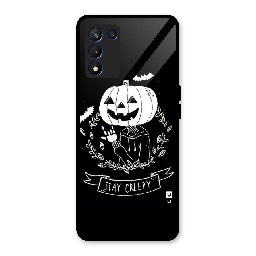 Stay Creepy Glass Back Case for Realme 9 5G Speed