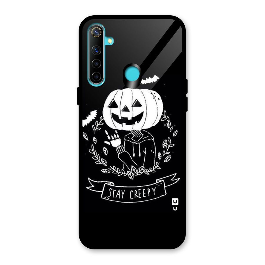 Stay Creepy Glass Back Case for Realme Narzo 10